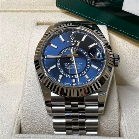 buy rolex steel sky dweller|Rolex Sky-Dweller blue 2022.